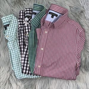 Mens L slim fit Banana Republic button up shirts